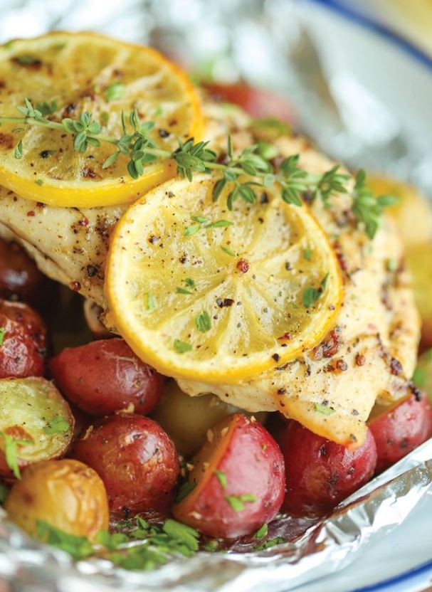Lemon Chicken and Potatoes in Foil | Alberta Chicken Producers Recipes ...